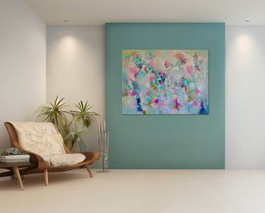 Original Abstract Expressionism Abstract Painting by Vanessa Katz