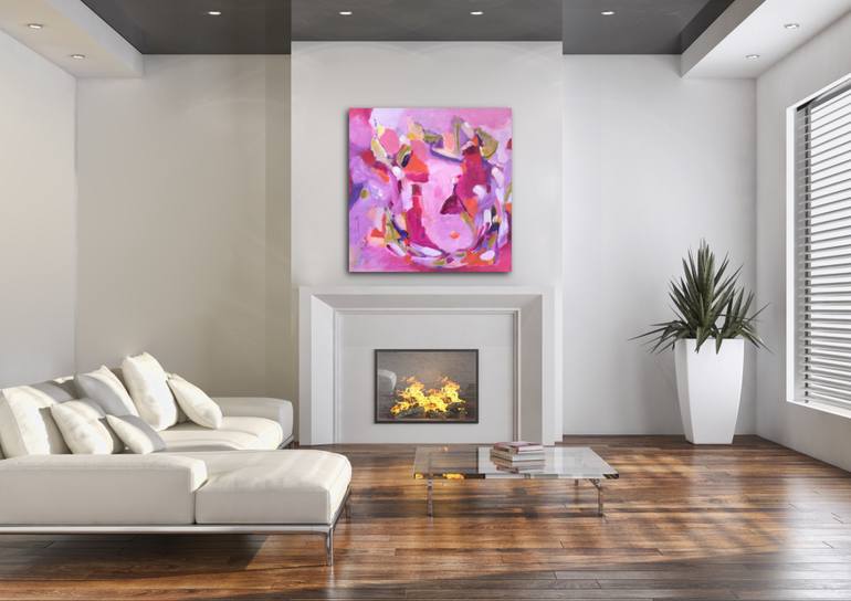 Original Abstract Expressionism Abstract Painting by Vanessa Katz