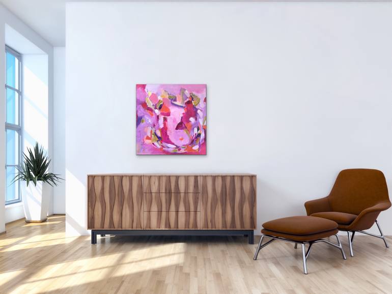 Original Abstract Expressionism Abstract Painting by Vanessa Katz