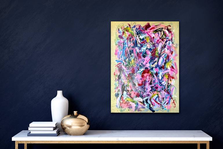 Original Abstract Expressionism Abstract Painting by Vanessa Katz