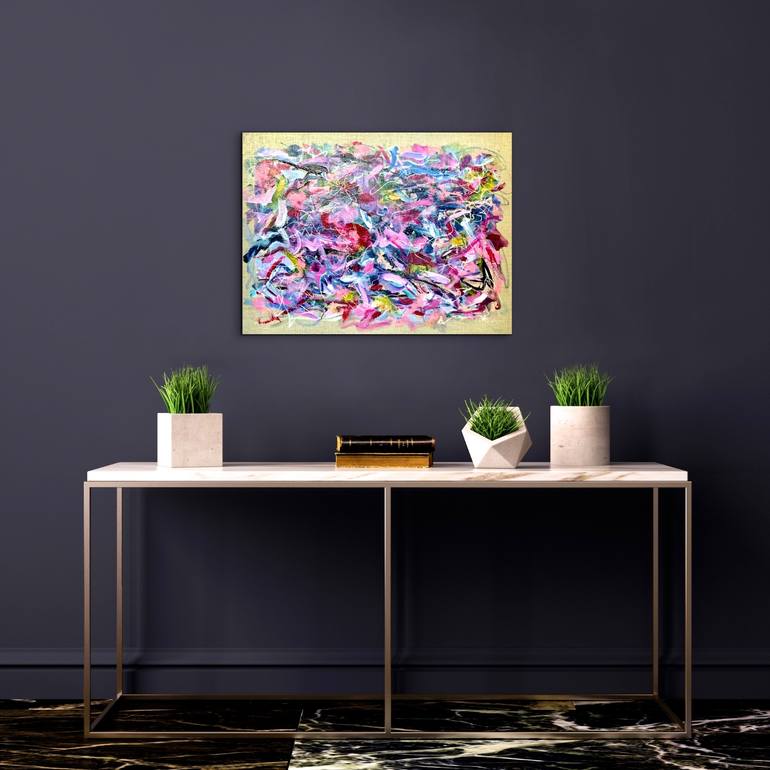 Original Abstract Expressionism Abstract Painting by Vanessa Katz