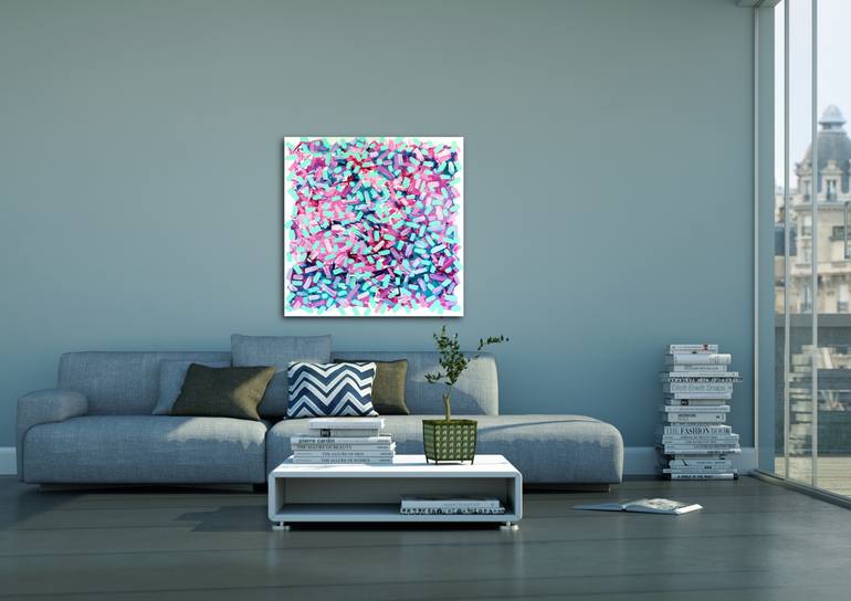 Original Abstract Expressionism Abstract Painting by Vanessa Katz