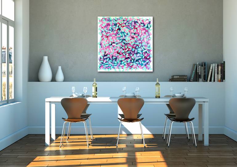 Original Abstract Expressionism Abstract Painting by Vanessa Katz