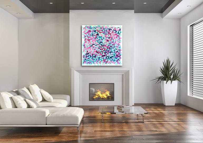 Original Abstract Expressionism Abstract Painting by Vanessa Katz