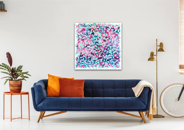 Original Abstract Expressionism Abstract Painting by Vanessa Katz