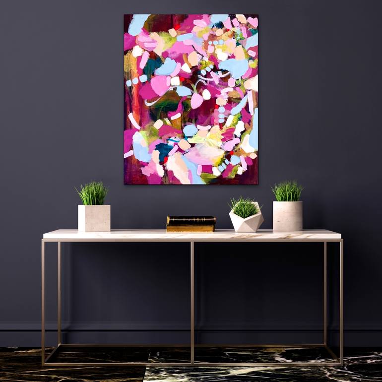 Original Abstract Expressionism Abstract Painting by Vanessa Katz