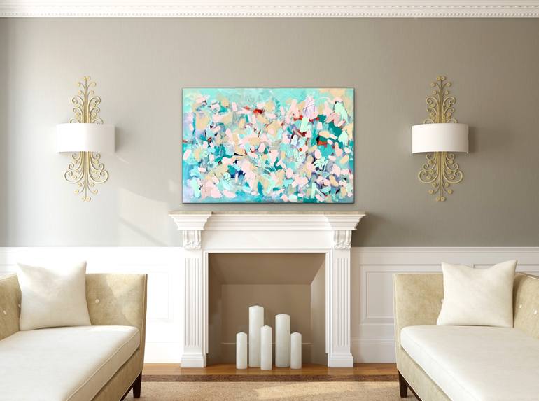 Original Abstract Expressionism Abstract Painting by Vanessa Katz