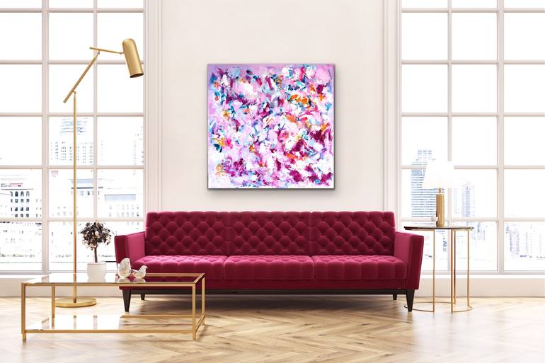 Original Abstract Expressionism Abstract Painting by Vanessa Katz