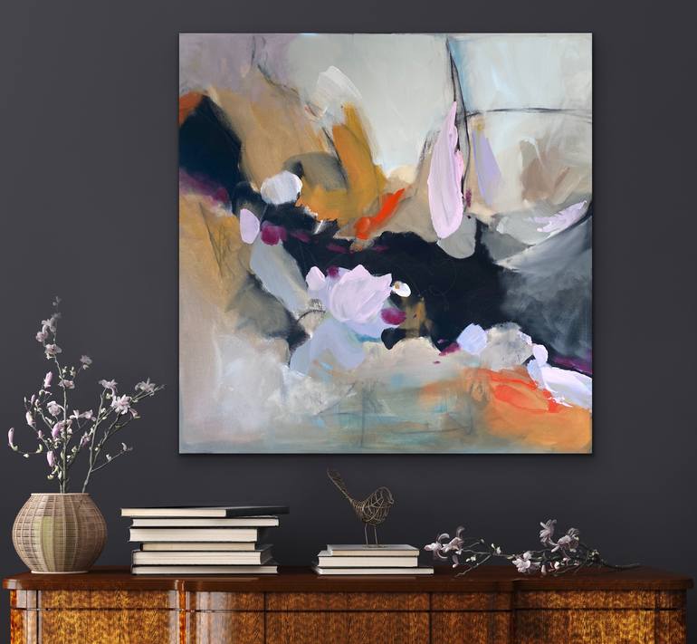Original Abstract Expressionism Abstract Painting by Vanessa Katz