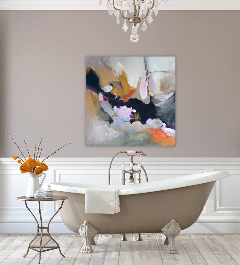 Original Abstract Expressionism Abstract Painting by Vanessa Katz