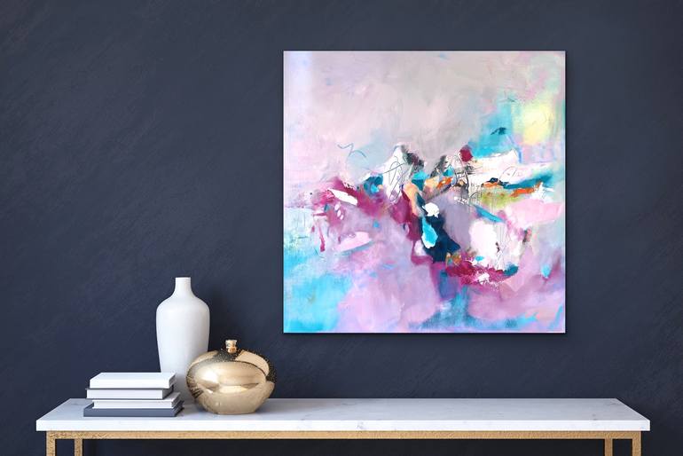 Original Abstract Expressionism Abstract Painting by Vanessa Katz