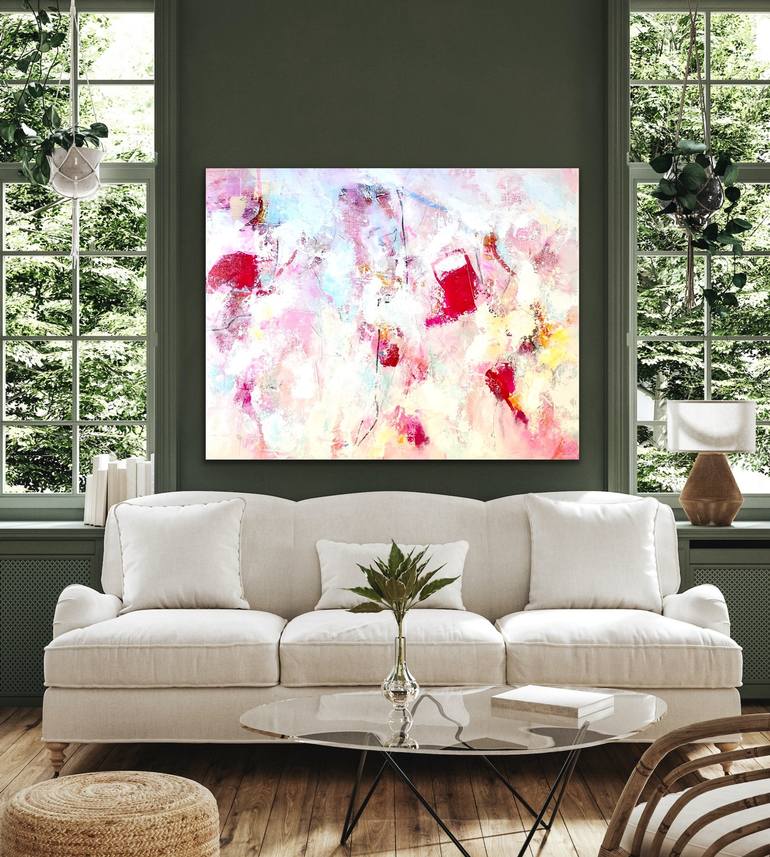 Original Abstract Expressionism Abstract Painting by Vanessa Katz