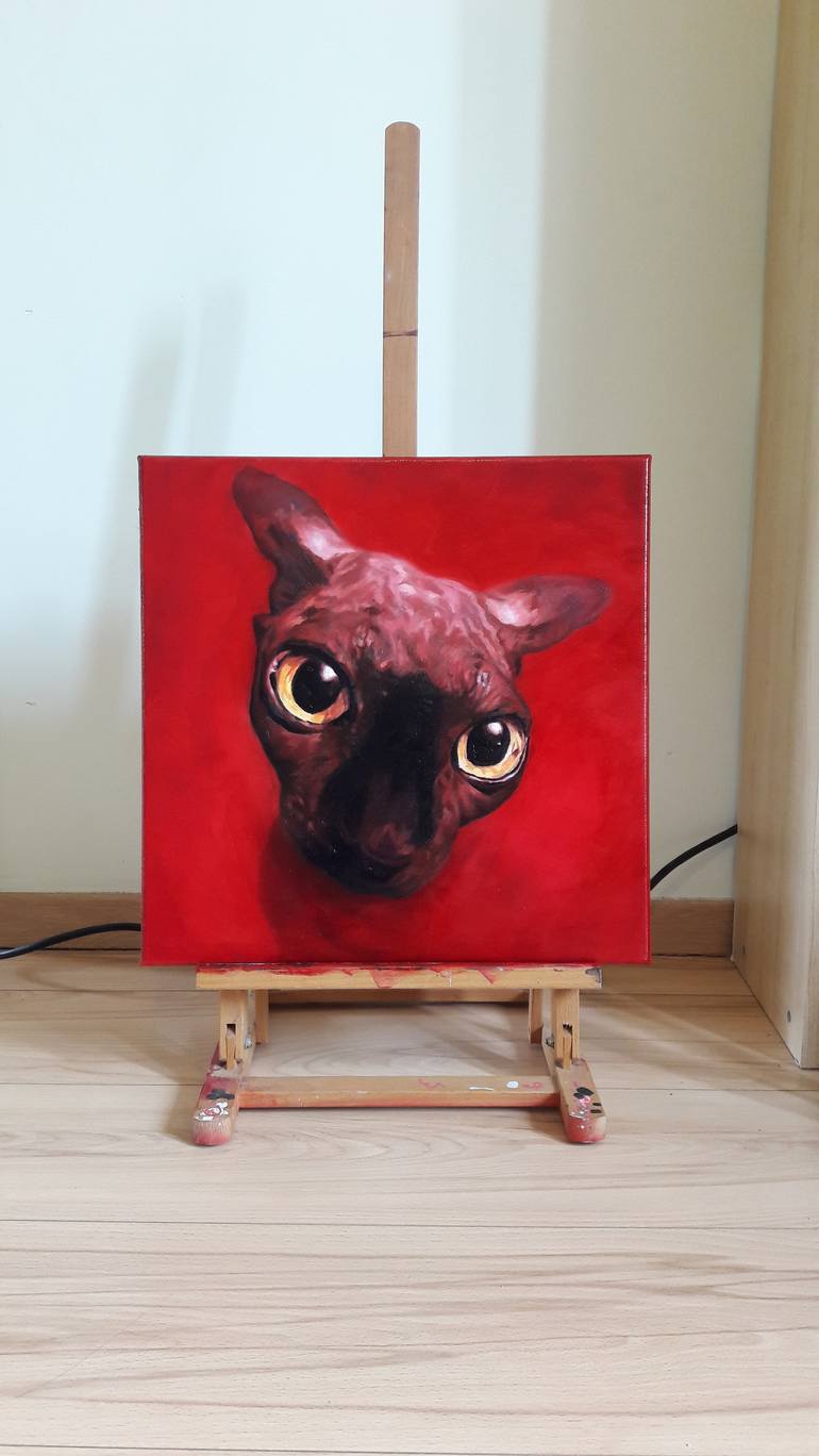 Original Photorealism Animal Painting by Jennifer Wijnbergen