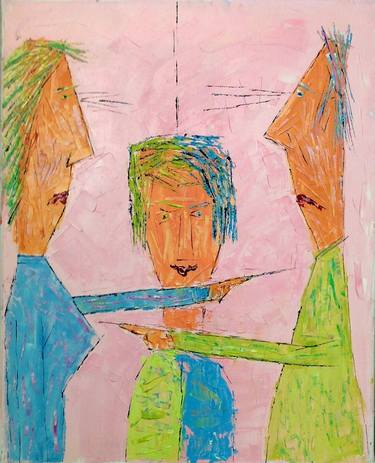 Print of Figurative Family Paintings by Reuven Dattner