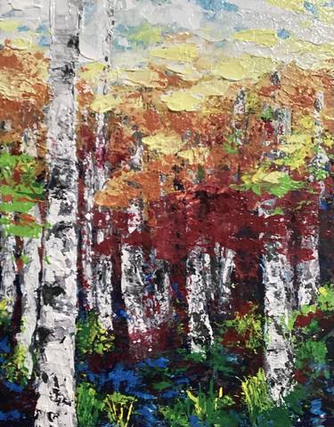 Original Abstract Tree Paintings by Marcia McKinzie