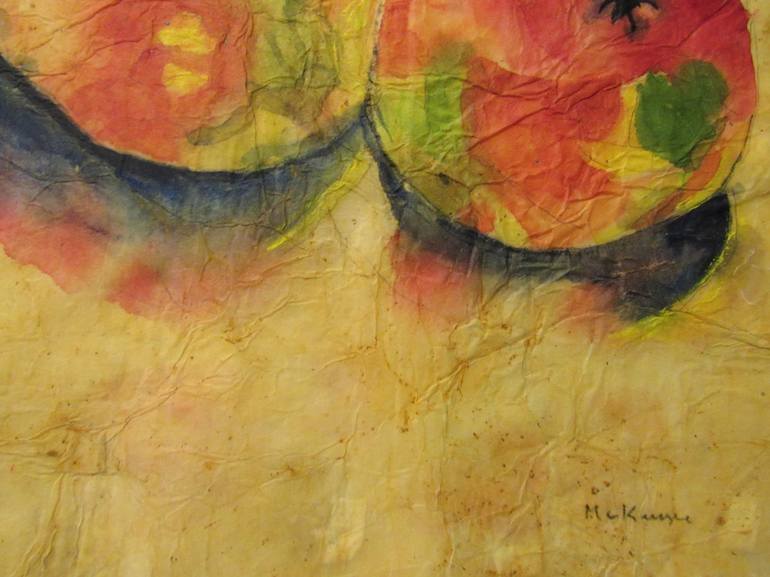 Original Abstract Expressionism Food Painting by Marcia McKinzie