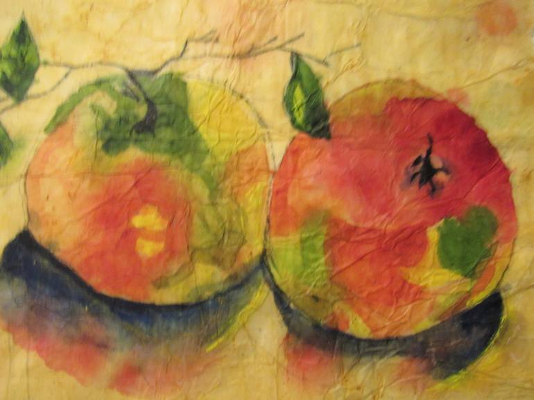 Original Abstract Expressionism Food Painting by Marcia McKinzie