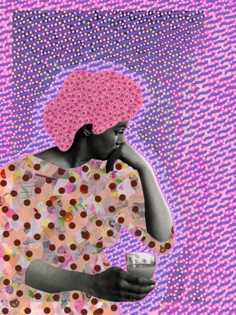 Original Pop Culture/Celebrity Collage by Naomi Vona | Figurative Art on Acrylic | What If...