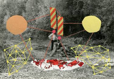 Original Dada Science Collage by Naomi Vona