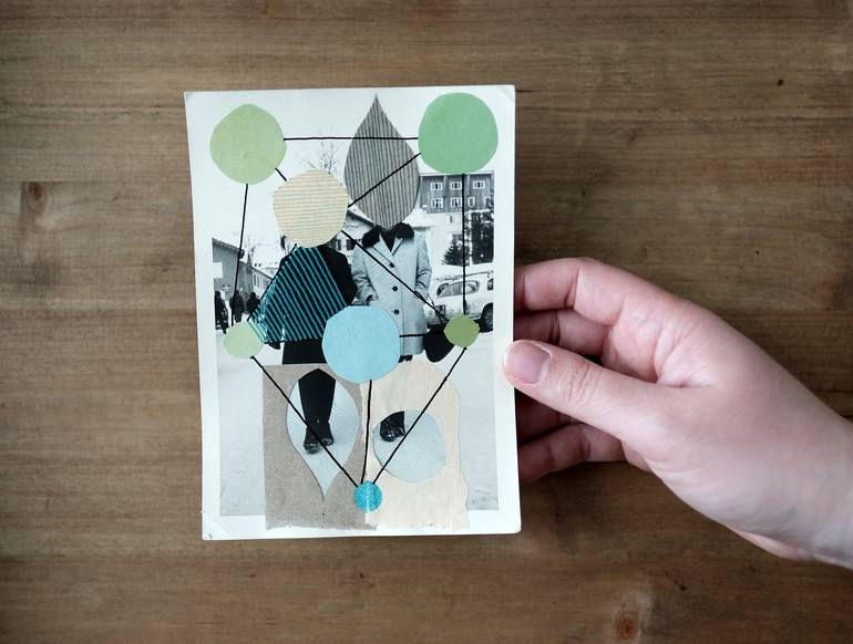 Original Dada Nature Collage by Naomi Vona