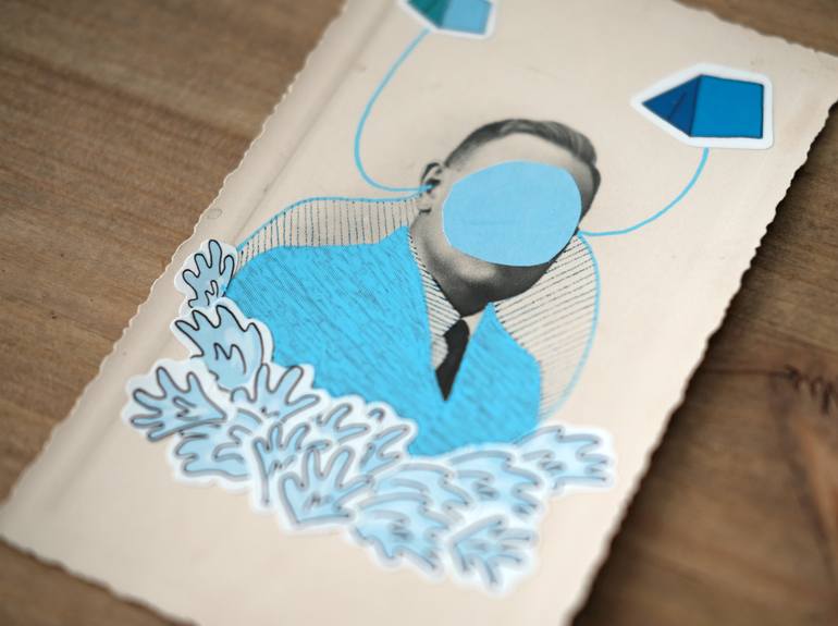 Original Dada Nature Collage by Naomi Vona