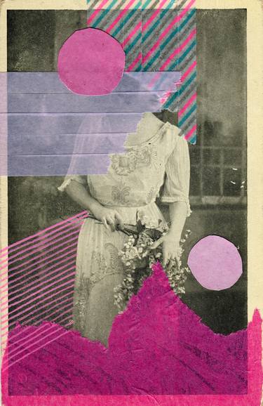 Print of Dada Floral Collage by Naomi Vona
