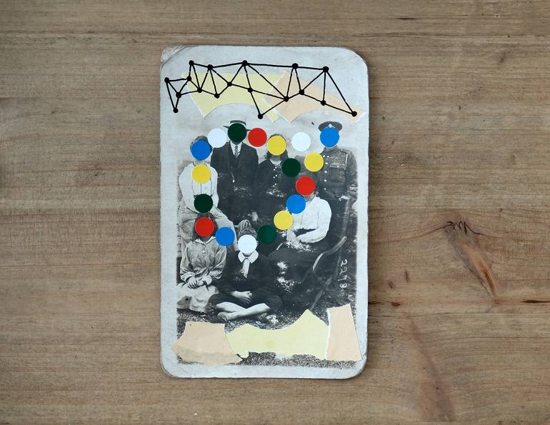 Original Dada Patterns Collage by Naomi Vona