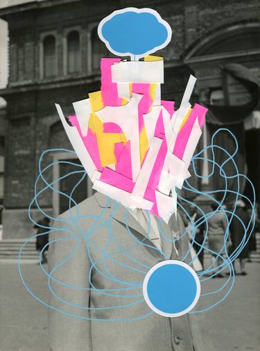 Original Dada Nature Collage by Naomi Vona