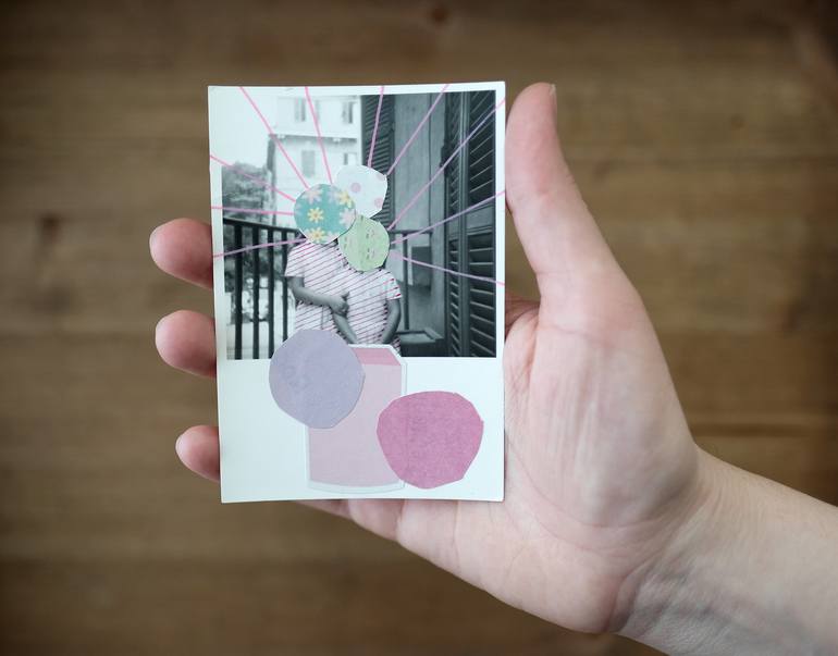 Original Dada Children Collage by Naomi Vona