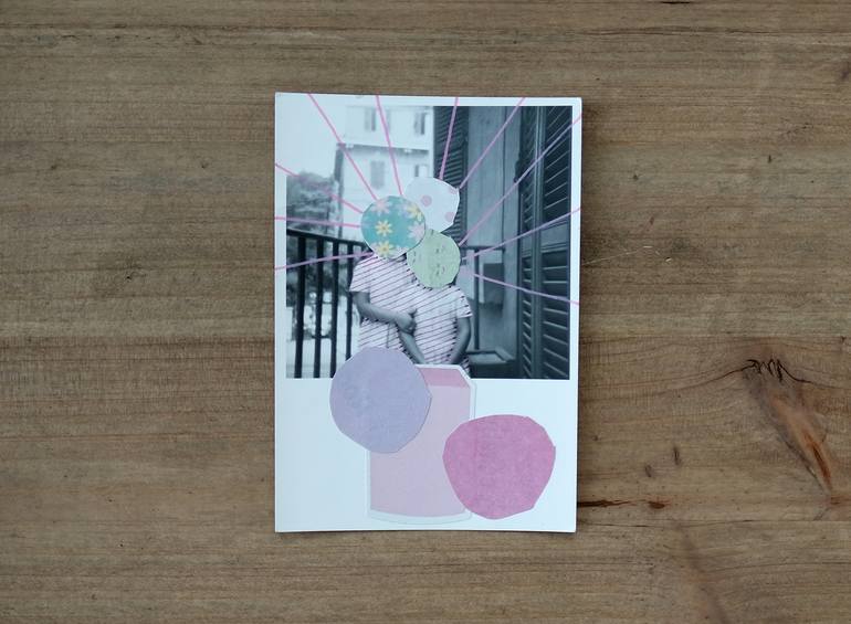 Original Dada Children Collage by Naomi Vona