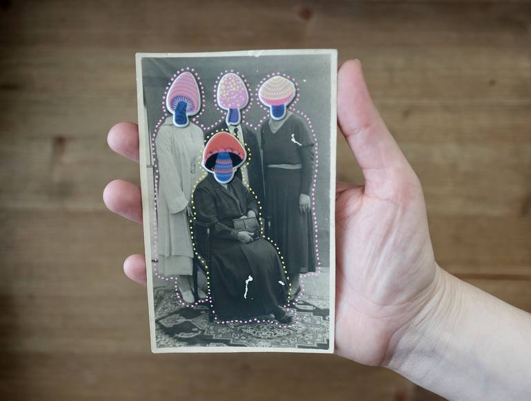 Original Conceptual Family Collage by Naomi Vona