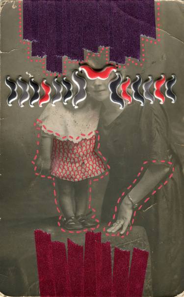 Original Dada Family Collage by Naomi Vona