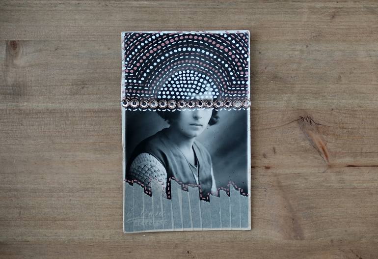 Original Dada Abstract Collage by Naomi Vona