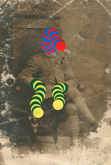 Original Dada People Collage by Naomi Vona