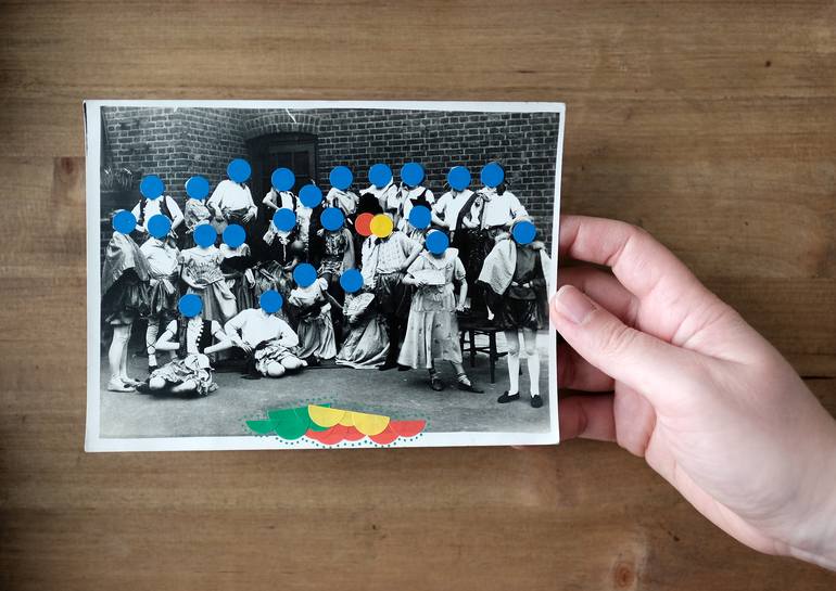 Original Dada Love Collage by Naomi Vona