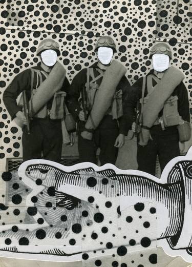 Original Dada Political Collage by Naomi Vona