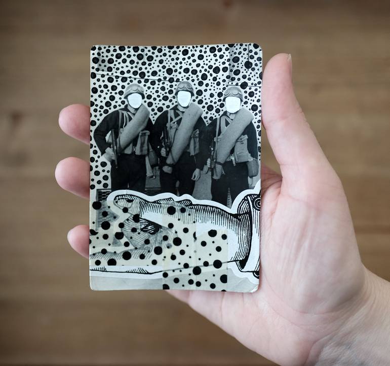 Original Dada Politics Collage by Naomi Vona