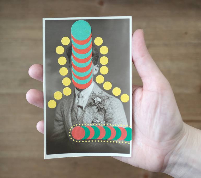 Original Dada Humor Collage by Naomi Vona