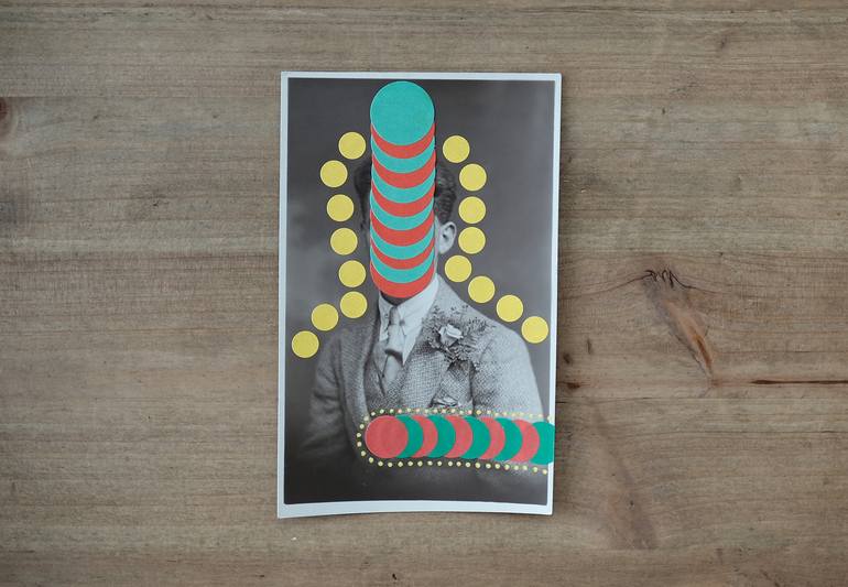 Original Dada Humor Collage by Naomi Vona