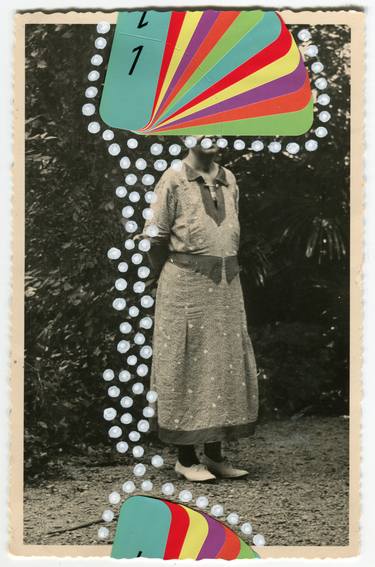 Print of Dada Outer Space Collage by Naomi Vona