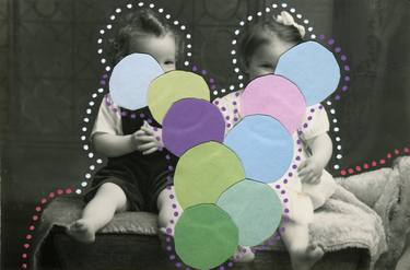Original Dada Kids Collage by Naomi Vona