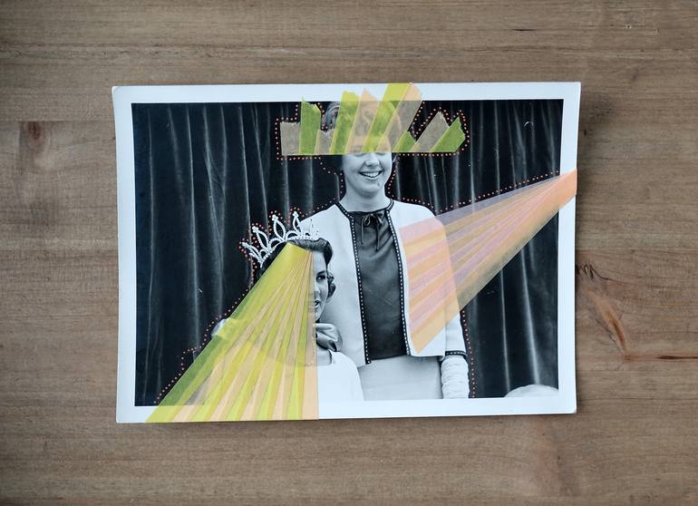 Original Dada Women Collage by Naomi Vona