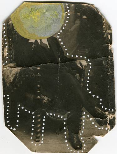 Original Dada Outer Space Collage by Naomi Vona