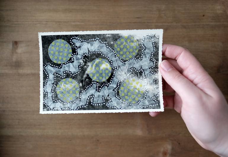 Original Conceptual Abstract Collage by Naomi Vona