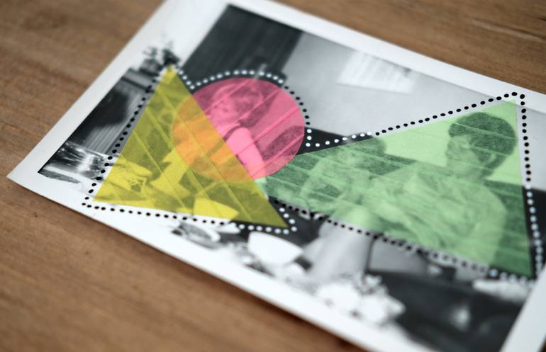 Original Dada Family Collage by Naomi Vona
