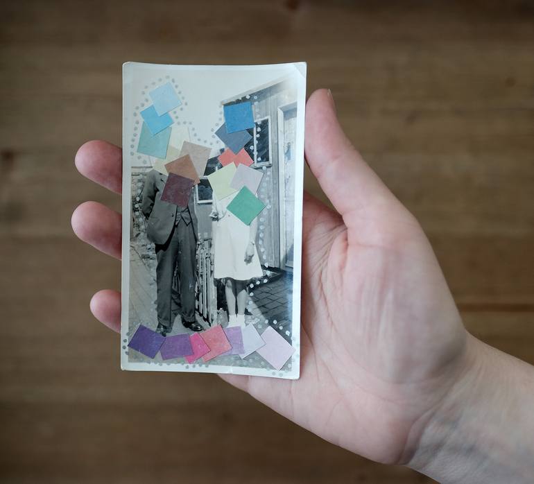 Original Conceptual Love Collage by Naomi Vona