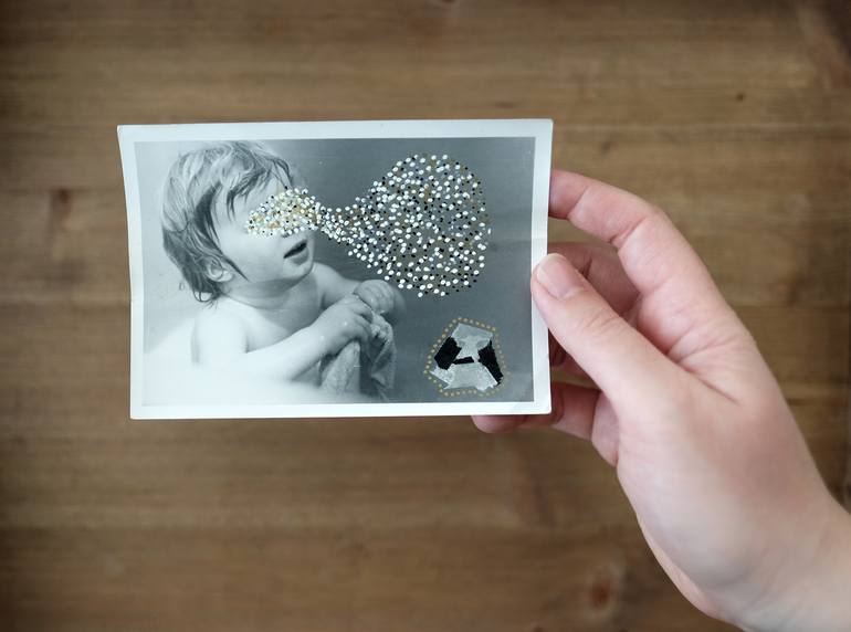 Original Conceptual Children Collage by Naomi Vona