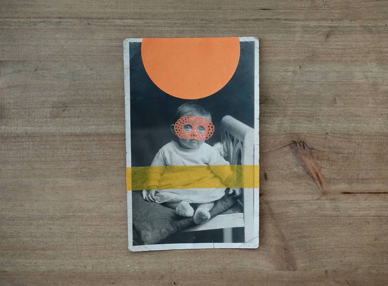 Original Conceptual Kids Collage by Naomi Vona