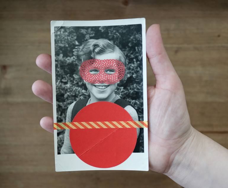 Original Conceptual Children Collage by Naomi Vona