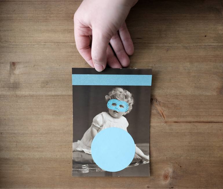 Original Conceptual Children Collage by Naomi Vona